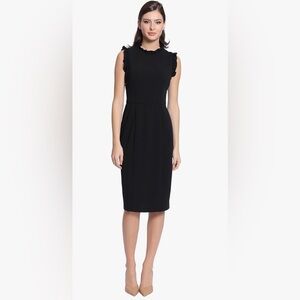 EUC Maggy London Black Strapless Dress Size 6